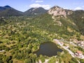 Smolyan lakes at Rhodope Mountains, Bulgaria Royalty Free Stock Photo