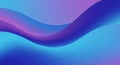 Smooth flowing waves of gradient blue and purple abstract background with soft light and shadow effects Royalty Free Stock Photo