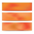 Smooth abstract blurred gradient banners set Royalty Free Stock Photo