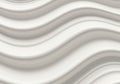 Smooth, abstract pattern of wavy lines creating a rippled effect. The monochromatic Royalty Free Stock Photo