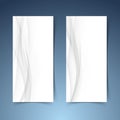 Smooth abstract swoosh wave hi-tech banner layout Royalty Free Stock Photo