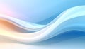 Smooth Abstract Waves in Blue and White with a Touch of Pink and Orange Light Gradient image Royalty Free Stock Photo