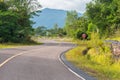 Smooth asphalt road in mountains