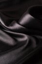 Smooth black satin Royalty Free Stock Photo