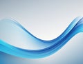 Smooth Blue Abstract Waves with Subtle Light and Shadow on a Pale Gradient Background Keywords: abstract, blue, wave Royalty Free Stock Photo
