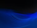 Smooth blue background with rhythmic light trails for wallpapers Royalty Free Stock Photo