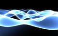 Smooth Blue Plasma Wave Abstract Background Royalty Free Stock Photo