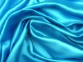 smooth blue satin fabric background Royalty Free Stock Photo