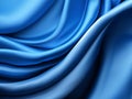 smooth blue satin fabric background Royalty Free Stock Photo