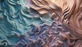Smooth blue wave pattern, multi colored abstract backdrop generated by AI Royalty Free Stock Photo