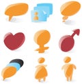 Smooth chat icons
