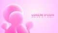 Smooth chewy bubble gum like cotton candy in sweet pink color Royalty Free Stock Photo