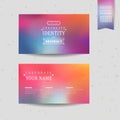 Smooth colorful background design for business card