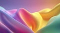 Smooth colorful fabric flowing and creating abstract waves of color, perfect for backgrounds and designs Royalty Free Stock Photo