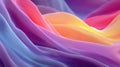 Smooth colorful fabric flowing and creating abstract waves of color, perfect for backgrounds and designs Royalty Free Stock Photo