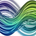 Smooth curves and overlapping translucent layers creating a sense of Royalty Free Stock Photo