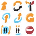 Smooth directions icons