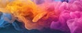 vibrant colorfull elegant smoke background