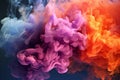 vibrant colorfull elegant smoke background