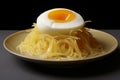 Smooth Egg pasta. Generate Ai Royalty Free Stock Photo