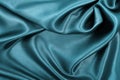 Smooth elegant blue silk or satin luxury cloth texture as abstract background. Luxurious Christmas background or New Year Royalty Free Stock Photo