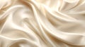 Smooth elegant champagne white silk or satin cloth texture. Abstract background. Royalty Free Stock Photo