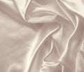 Smooth elegant golden silk or satin as wedding background. In Se Royalty Free Stock Photo