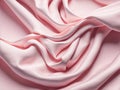 Smooth elegant pink silk background. Beige cream draped fabric satin Royalty Free Stock Photo