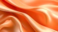 Smooth elegant orange silk or satin cloth texture. Abstract background. Banner. Royalty Free Stock Photo