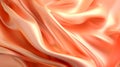 Smooth elegant orange silk or satin cloth texture. Abstract background. Banner. Royalty Free Stock Photo