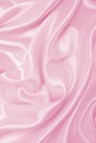 Smooth elegant pink silk or satin texture as wedding background. Luxurious background design Royalty Free Stock Photo