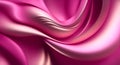 Smooth elegant pink silk or satin texture wedding background. illustration ai generative