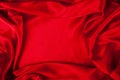 Smooth elegant red silk can use as background Royalty Free Stock Photo