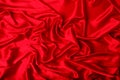 Smooth elegant red silk can use as background Royalty Free Stock Photo