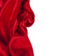 Smooth elegant red silk can use as background Royalty Free Stock Photo
