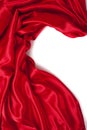 Smooth elegant red silk can use as background Royalty Free Stock Photo