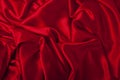 Smooth elegant red silk can use as background Royalty Free Stock Photo