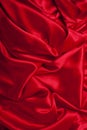 Smooth elegant red silk can use as background Royalty Free Stock Photo