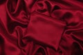 Smooth elegant red silk or satin luxury cloth texture as abstract background. Luxurious valentines day background design Royalty Free Stock Photo