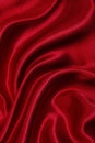 Smooth elegant red silk or satin luxury cloth texture as abstract background. Luxurious valentines day background design Royalty Free Stock Photo