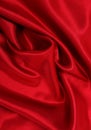 Smooth elegant red silk or satin luxury cloth texture as abstract background. Luxurious valentines day background design Royalty Free Stock Photo