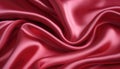 Smooth elegant red silk or satin luxury cloth texture can use as abstract background.AI generated Royalty Free Stock Photo