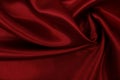 Smooth elegant red silk or satin luxury cloth texture as abstract background. Luxurious valentines day background design Royalty Free Stock Photo