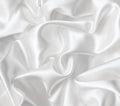 Smooth elegant white silk as wedding background Royalty Free Stock Photo