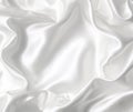 Smooth elegant white silk as wedding background Royalty Free Stock Photo