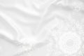 Smooth elegant white silk background Royalty Free Stock Photo