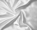 Smooth elegant white silk or satin as wedding background Royalty Free Stock Photo