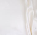 Smooth elegant white silk or satin luxury cloth texture as wedding background. Luxurious background design Royalty Free Stock Photo