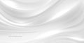 Smooth elegant white silk texture abstract background. Luxurious background design