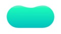 Smooth Elongated Green-Blue Gradient Abstract Shape, vector design Generative AI Royalty Free Stock Photo